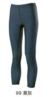 在飛比找樂天市場購物網優惠-MIZUNO 美津濃 女路跑緊身褲 束褲 黑灰 格紋 J2T