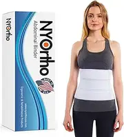 NYOrtho Abdominal Binder Lower Back Support Belt - Compression Wrap for Men and Women ?Small (30-45) 3 PANAL - 9