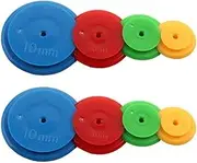 8 Pcs Sewing Wheel 4 Different Sizes Patchwork Tracing Wheel Circle Sewing Stitch Space Tracing Loom Maker Quilting Craft Tool (Random Color)