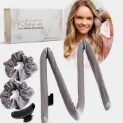 Silk Heatless Hair Curler - Curling Headband with Soft Hair Ties and Curl Clips