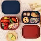 BPA-free Microwave Safe Lunch Box 4 Compartments Food Storage Container Travel