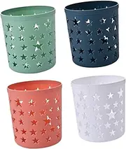 VILLFUL 4pcs Plastic Storage Container Desk Topper Desk Containers Locker Decorations Office Garbage Can Mini Waste Bin Office Decor Desk Garbage Bin Trash Cans for Office Tabletop Decor