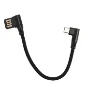 15Cm Micro- Usb 5Pin Right Angle To Left Right Angle 90 Degree Usb 2.0 Dual7216