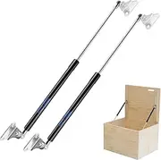 Koaudb 23in 300N/67LB Gas Spring Struts with L Mounting Bracket Hydraulic Gas Shocks Lift Lid for Cabinets Heavy Lid Tool Box Camper Shell RV Bed Basement Door Floor Hatch Window, 2Pcs (23in-67LB)