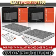 2x Activated Carbon Cabin Air Filter for Audi A4 A4 Quattro 2002-2008 A6 01-04 (for: Audi)
