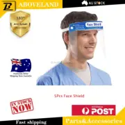 5Pcs Safety Full Face Shield Clear Protective Visor Anti-Fog Garden Industry lab