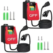 110V Emergency Stop Switch with Large Paddle - Perfect for Workshop Tools