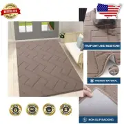 Low Profile 59x35 Entry Mat - Absorbent & Easy to Clean with Rubber Backing