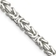 22 Inch Sterling Silver 6mm Byzantine Chain