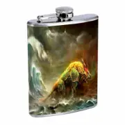 Fantasy Creature Em1 Flask 8oz Stainless Steel Hip Drinking Whiskey