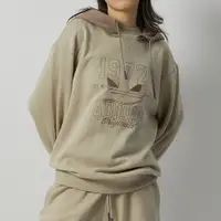 在飛比找蝦皮商城優惠-Adidas MC Hoodie L 女 米色 休閒 造型 