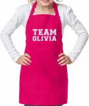 Team Olivia - Unisex Kids Apron - Singer Lyrics Rodrigo Fan Tour Love Tour Gigs