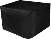 Outdoor Furniture Covers Waterproof, Outdoor Table Cover, Patio Furniture Cover Square For Garden, Lawn Table, Dining Heavy Duty 210D Oxford Patio Table Chair Cover (150 * 150 * 75CM)