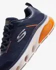 Skechers Glide Navy Shoes Men Memory Foam Mesh Sport Soft Comfort Casual 232535