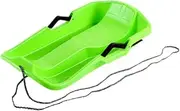 Oshhni Snow Sled Grass Sliding Sled Sleigh with Pull Rope with Brake Snow Sledge Toboggan for Backyard Garden Skiing Outdoor Sports
