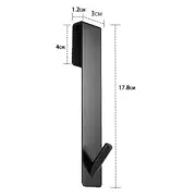 BRAND NEW 2 pcs Over Bathroom Door Towel Hanging Narrow Modern Sleek Hooks