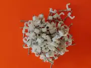 Cable Clips 9 mm Flat Cable Clips Flat Clips Electrical Plasticwith Nail 25 PCS