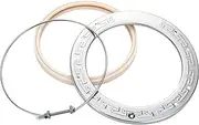 Therwen Pool Light Ring Replacement Pool Light Gasket Stainless Steel Face Ring Assembly Replacement for Swimming Pool LED Light, 8.4 Inch
