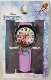 Licensed Disney Frozen 1 2 Movie Girls Silicone Wrist Watch Charms Elsa Anna