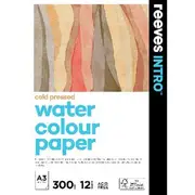 Reeves Intro A3 Watercolour Pad Cold Pressed 300gsm 12 Sheets