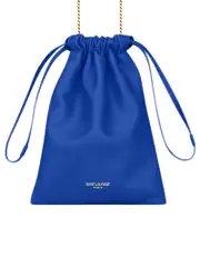 Saint Laurent Paris Drawstring Pouch in Lambskin