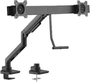 Fabulous Desk Mounted Gas Spring Monitor Arm for Dual Monitors, Black