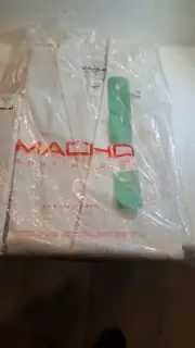 Macho MARTIAL ARTS Uniform w/ Belt White Size 1/150 (SZ. 12, 58"-62" New Unused