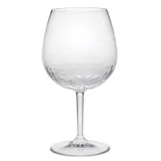 Set of Four Clear Dimpled Tritan Plastic Balloon or Round Bowl Stemmed All Pu...