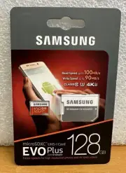 Samsung EVO Plus 128GB MicroSDXC Class 10 UHS-1 Memory Card MB-MC128GA/AM