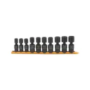 GEARWRENCH 10 Pc. 1/2" Drive 6 Point Standard X-Core Pinless Universal Impact Metric Socket Set