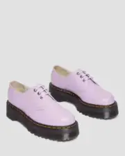 Dr. Martens 1461 Quad II 30612308 Unisex Purple Leather Platform Shoes KHD1939