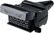 Narva 82072BL 12 Pin Flat Trailer Socket Blister Pack