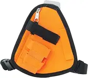 BaotyJie Walkie Talkie Chest Bag, Walkie Talkie Vest Pouch, Portable Universal Two Way Radio Pouch, Two Way Radio Chest Pack for Workshop Hiking Camping, Orange
