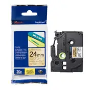 1x Genuine Brother TZePR831 Black On Premium Gold Laminated P-Touch 12mm Tape