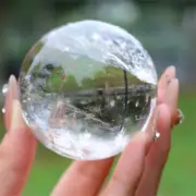 Carved Clear Quartz Ball Natural Quartz Crystal Sphere Reiki Crystal Gift JQ3