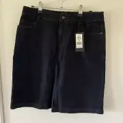 SABA | SIZE 10 | BNWT $149 Edna Denim Indigo Skirt Pleated Front Detail