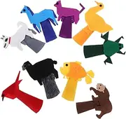 TOYANDONA 9pcs Cartoon Animal Puppet Puppets for Cute Soft Felt Felt