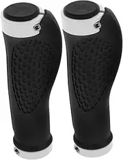 Amosfun 1Pair Ergonomic Bicycle Handlebar Grips Dual End Locking Slip Design for Mountain Bikes and Scooters Multiple Colors for Enhanced Comfort and Safety