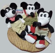 Disney Mickey Mouse Classic Comic Bean Bag Set in a Hat NWT