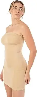 [Body Beautiful Shapewear] Seamless Smooth Strapless Full Body Slip Shaper with Removable Straps