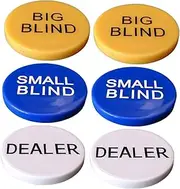Kisangel Poker Bingo Chips Game Tokens 2 Sets Chips Counting Tokens for Poker Bingo Games