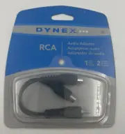 2012 DYNEX DX-AD102 RCA Y AUDIO ADAPTER 1 MALE 2 FEMALE (MOC)