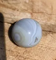 AGATE MARBLE SPHERE, 20MM AGATE QUARTZ CRYSTAL, URUGUAY AGATE MARBLE
