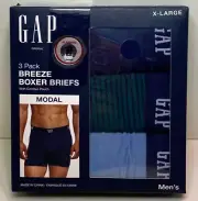 GAP ~3 pk~Breeze Boxer Briefs Contour Pouch~Super Soft MODAL ~Mens X-Large 38-41