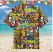 Awesome Scooby-Doo Where Are You Scooby-Doo And Friends 3D HAWAII SHIRT Xmas
