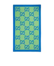 Maxi GG cotton-silk stole One size Green