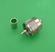 (1 SET) UHF Male Crimp Connector RG59/U & RG62/U - USA Seller
