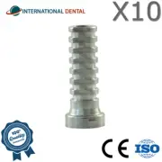 10x Dental Laboratory Titanium Sleeve For Multi Unit 1.4 Adapter Head CAD/ CAM