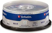 Verbatim M-Disc BD-R 25GB 4X with Surface - 25pk Spindle - 98909