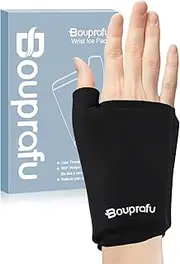 Wrist and Thumb Ice Pack Wrap - 360°Coverage Reusable Support Sleeve Either Cold & Hot Hand Therapies for Carpal Tunnel, Rheumatoid Arthritis, Tenosynovitis, Tendonitis, Swelling